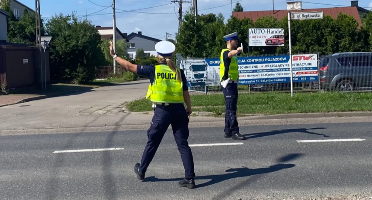 Powiat sokołowski. Dron z komendy wojewódzkiej znów w akcji.