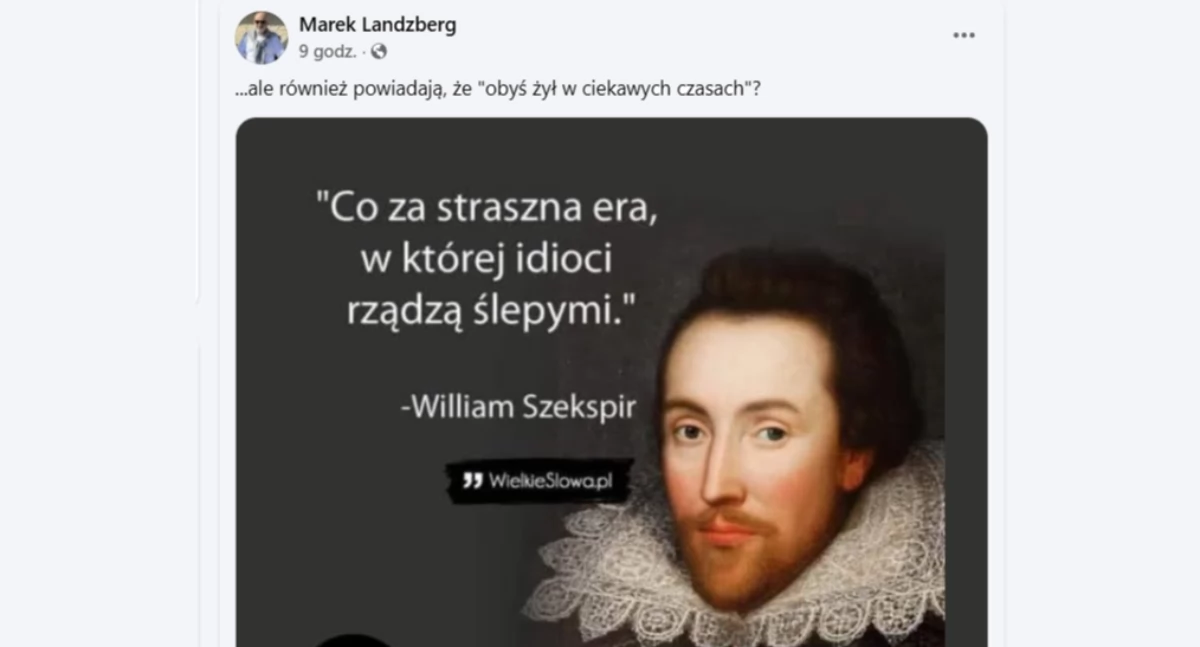 Radny Landzberg tak napisał o Sokołowie Podlaskim?
