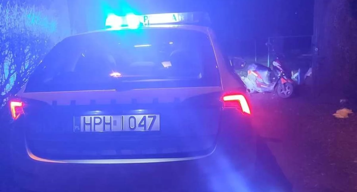 Pijany motorowerzysta ucierpiał w wypadku na Węgrowskiej w Sokołowie Podlaskim