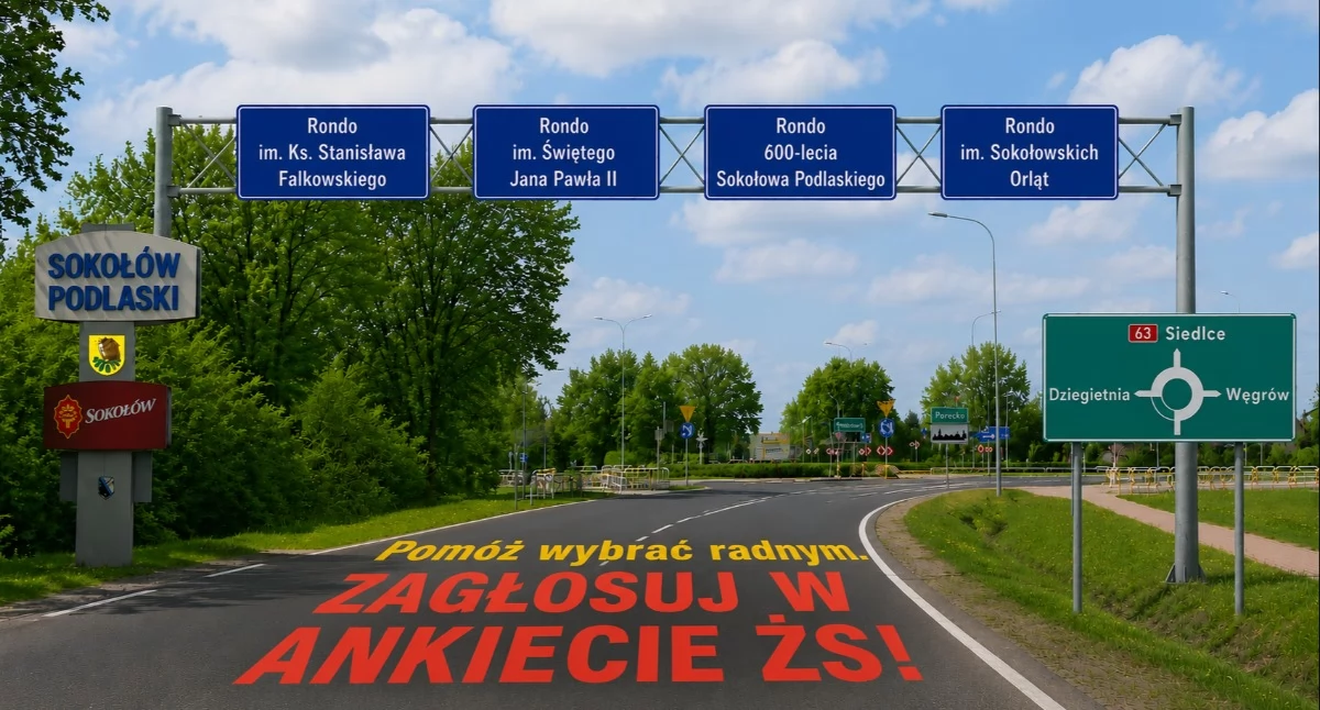 Pojawiła się czwarta propozycja nazwy dla ronda przy ulicy Siedleckiej...