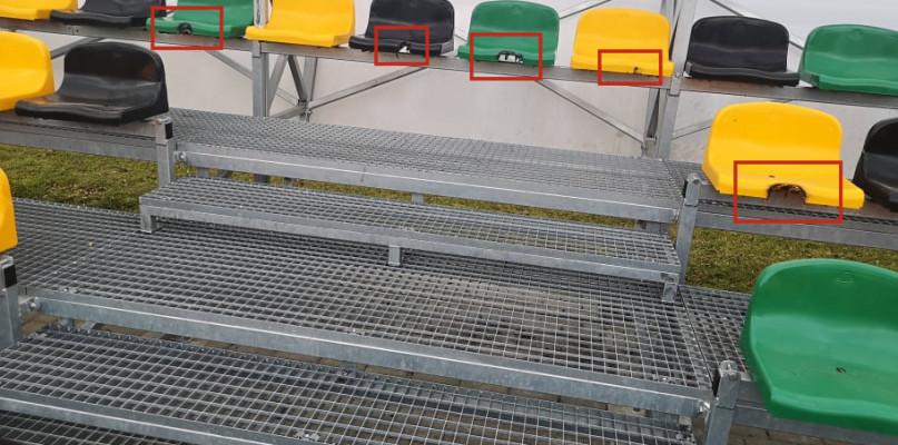 Wandale zniszczyli krzesełka na stadionie przy Lipowej