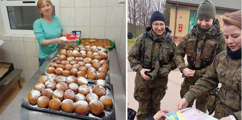 Przekazali słodkości polskim mundurowym chroniącym granicy