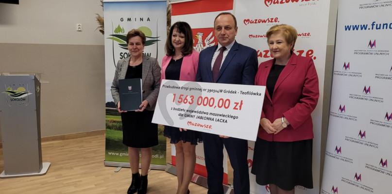Gmina Jabłonna dostała dotację na ponad 3-kilometrową drogę
