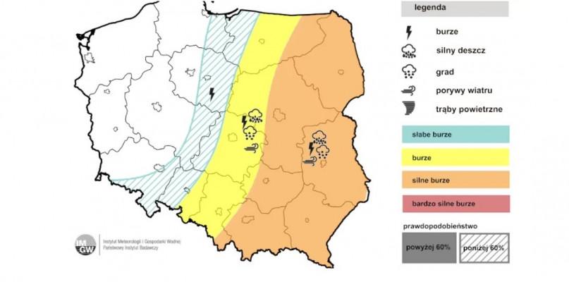 Uwaga, dziś czekają nas gwałtowne burze!