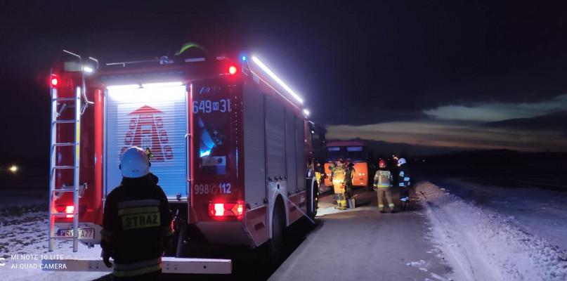 W Morszkowie zapalił się autobus