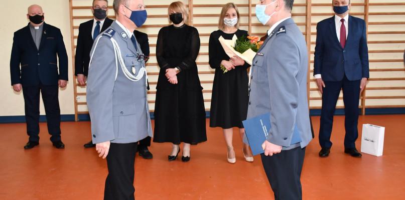 Pożegnanie w Komendzie Powiatowej Policji w Sokołowie
