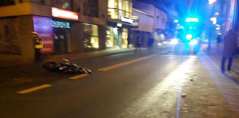 Kierowca skody nie ustąpił pierwszeństwa motocykliście