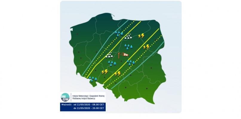 Meteorolodzy ostrzegają przed gwałtownymi burzami!