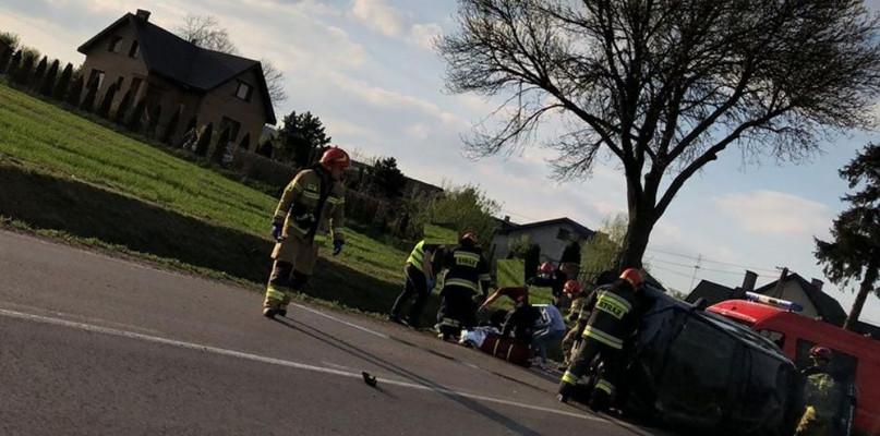 Honda dachowała, kierującą zabrał śmigłowiec LPR