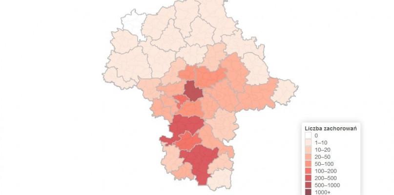 Powstała interaktywna mapa COVID-19 na Mazowszu