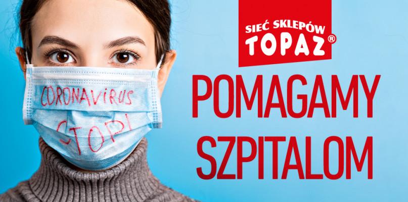 Topaz przekazał tysiące maseczek do lokalnych szpitali