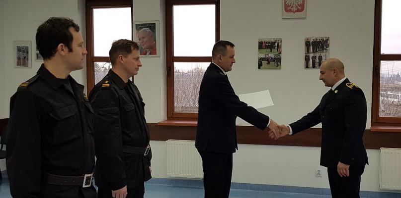 Komendant główny PSP nagrodził sokołowskiego strażaka