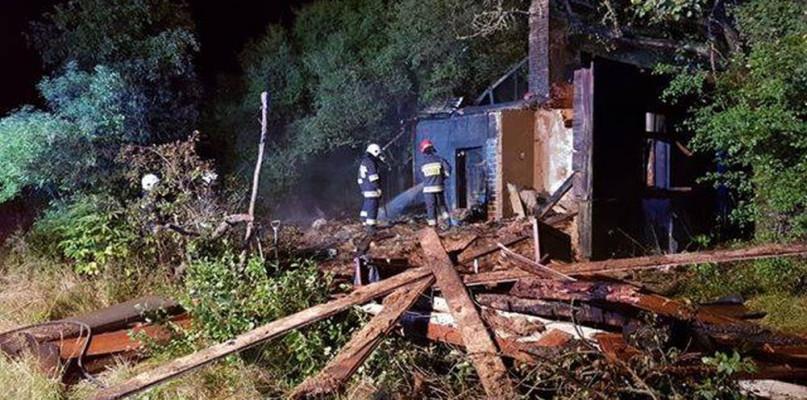 Mimo szybkiej akcji strażaków, budynek spłonął doszczętnie