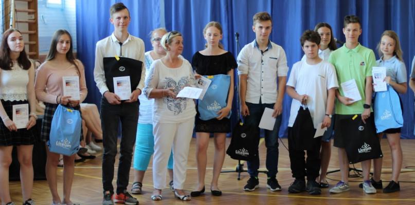 W I Liceum podsumowano konkursy powiatowe