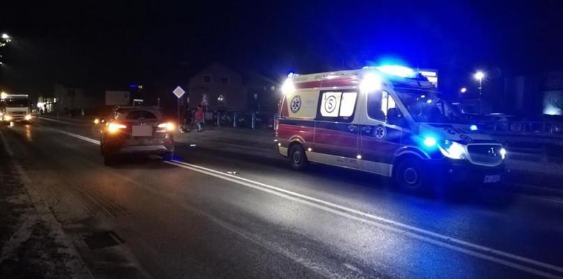 76-letnia kobieta została potrącona przez kierowcę hyundaya