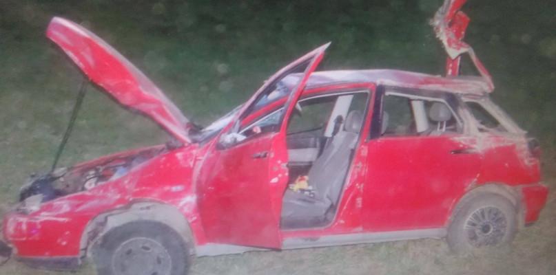 Po pijaku i bez prawka dachował na drodze wojewódzkiej