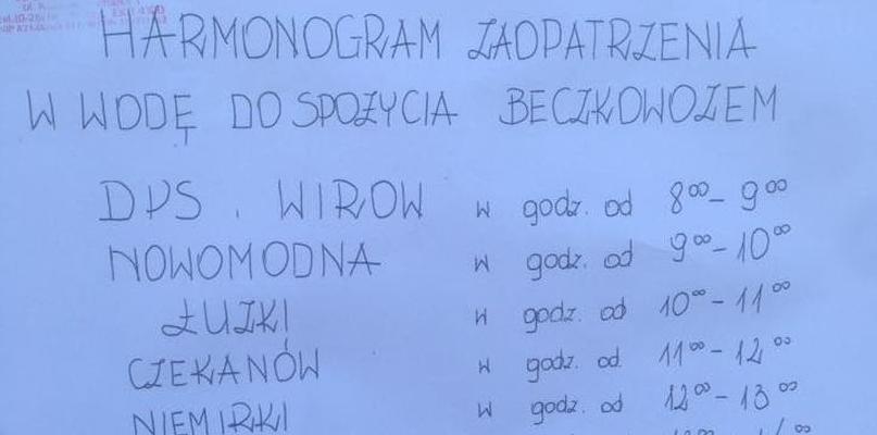Woda w wodociągu w gminie Jabłonna Lacka z groźną bakterią