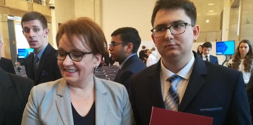Stypendium odebrał w Kancelarii Prezesa Rady Ministrów