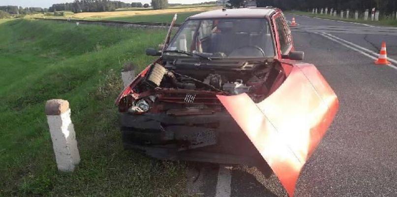 Pijany kierowca spowodował wypadek na przejeździe kolejowym!
