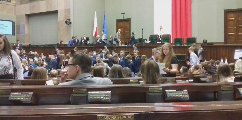XXIII Sesja Sejmu Dzieci i Młodzieży z udziałem uczniów I Liceum