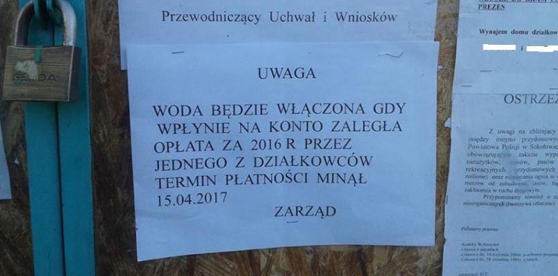„Słoneczko”. Jeden nie zapłacił, wody nie mają wszyscy?