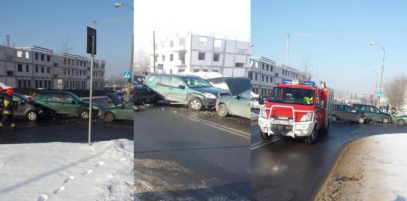 Honda uderzyła w toyotę i wpadła na nissana