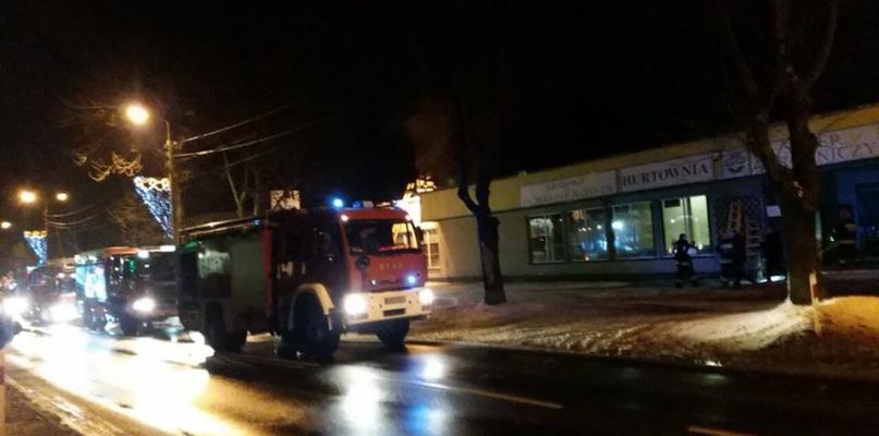Pożar w centrum ogrodniczym przy ul. Wolności
