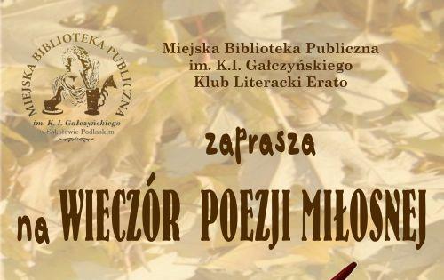 Wieczór poezji miłosnej w MBP