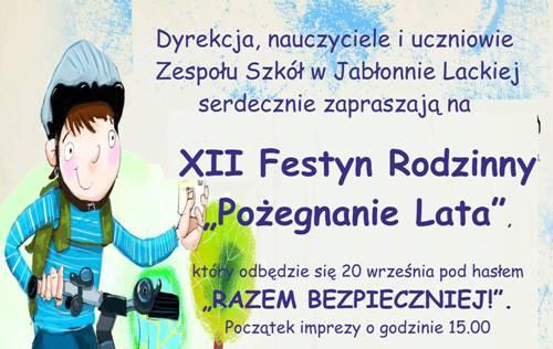 Zaproszenie na festyn do Jabłonny