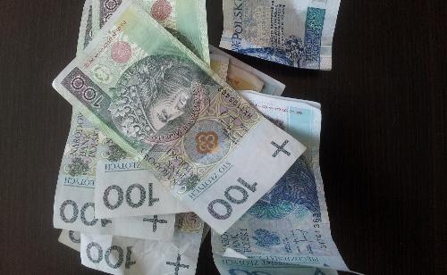 Pieniądze na śmietniku