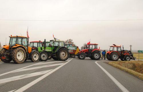 Rolnicy z regionu protestują