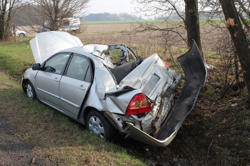 Toyotą w drzewo