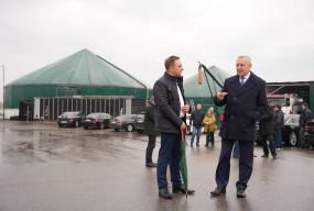 Wicepremier Henryk Kowalczyk odwiedził biogazownię w Grochowie Szlacheckim