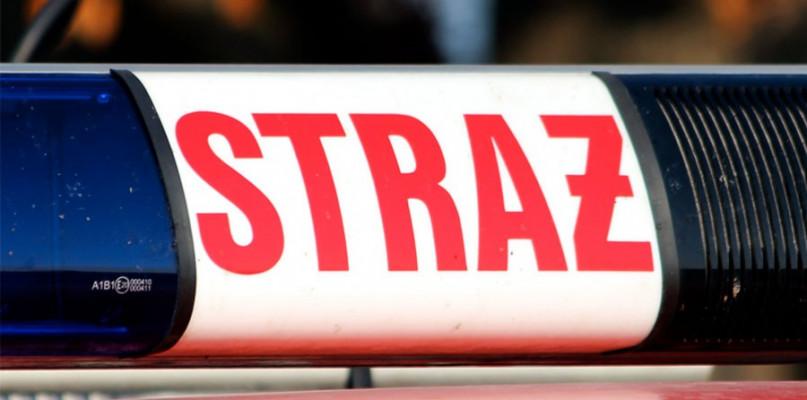 Strażak ranny w pożarze w Szkopach