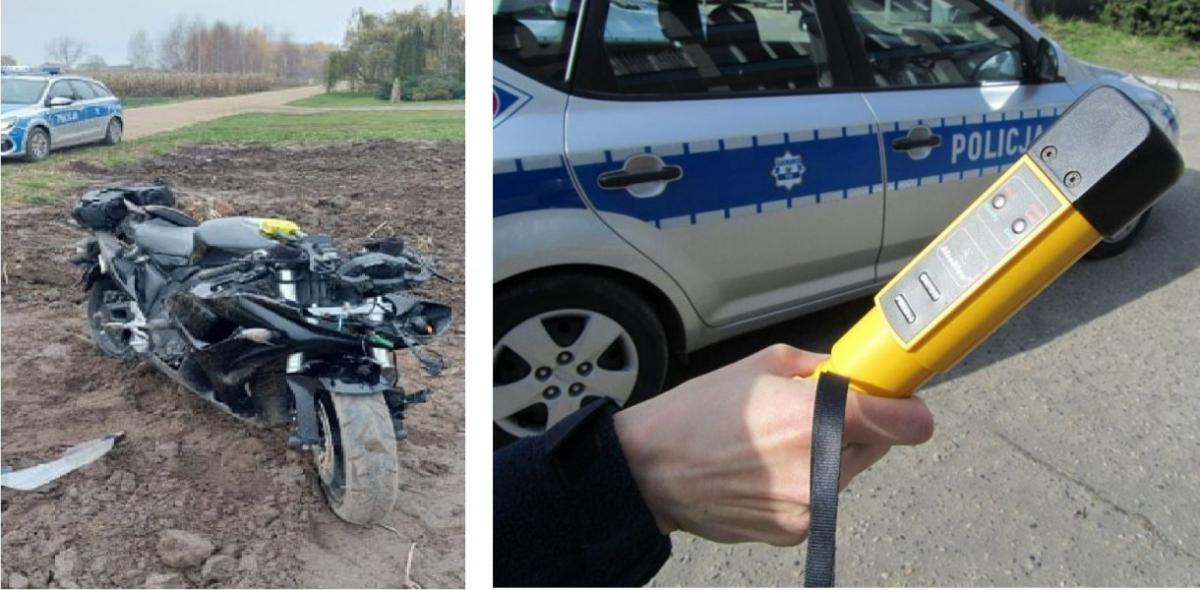 Na polu znaleziono motocykl. Jego właściciel dał popis głupoty!
