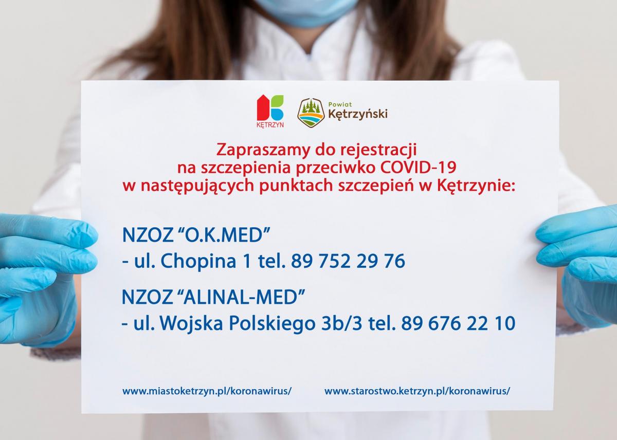 Gdzie się szczepić w Kętrzynie, Korszach, Barcianach i Srokowie?