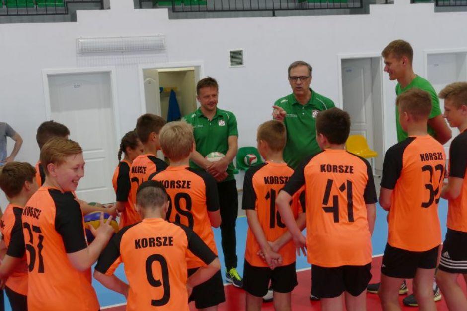 Korsze. Mistrzowski trening siatkarzy Indykpolu AZS Olsztyn