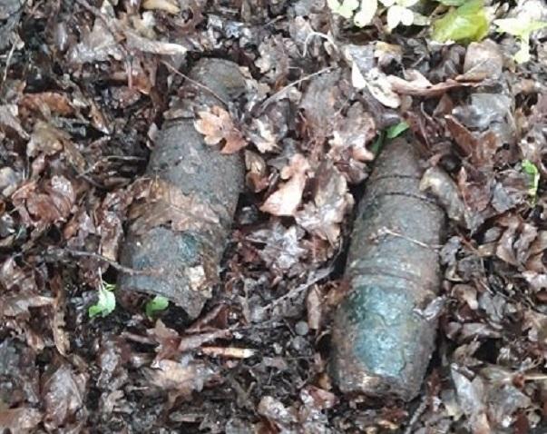 Bomby z czasów drugiej wojny światowej zabezpieczone w Wilczym Szańcu