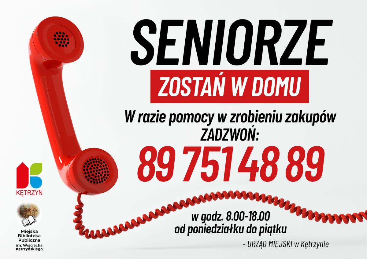 W Kętrzynie urząd zamknięty, ale wolontariusze pomogą seniorom w zakupach