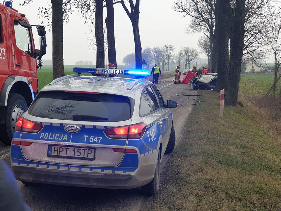 Śmiertelny wypadek na trasie Kętrzyn - Święta Lipka