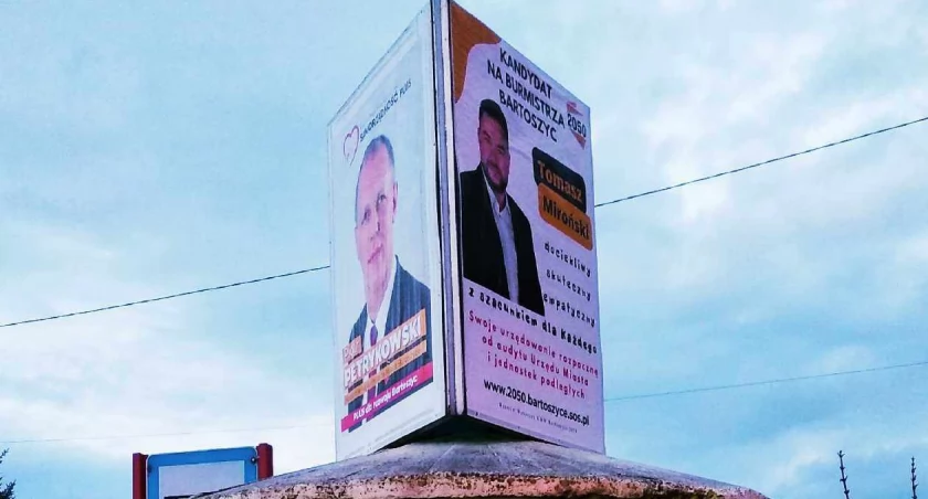 Zdjęli plakaty Tomasza Mirońskiego, by w tym miejscu zamieścić plakaty innego kandydata na burmistrza