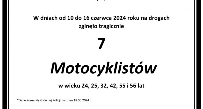  Apelujemy do motocyklistów - Dajcie się zauważyć!  