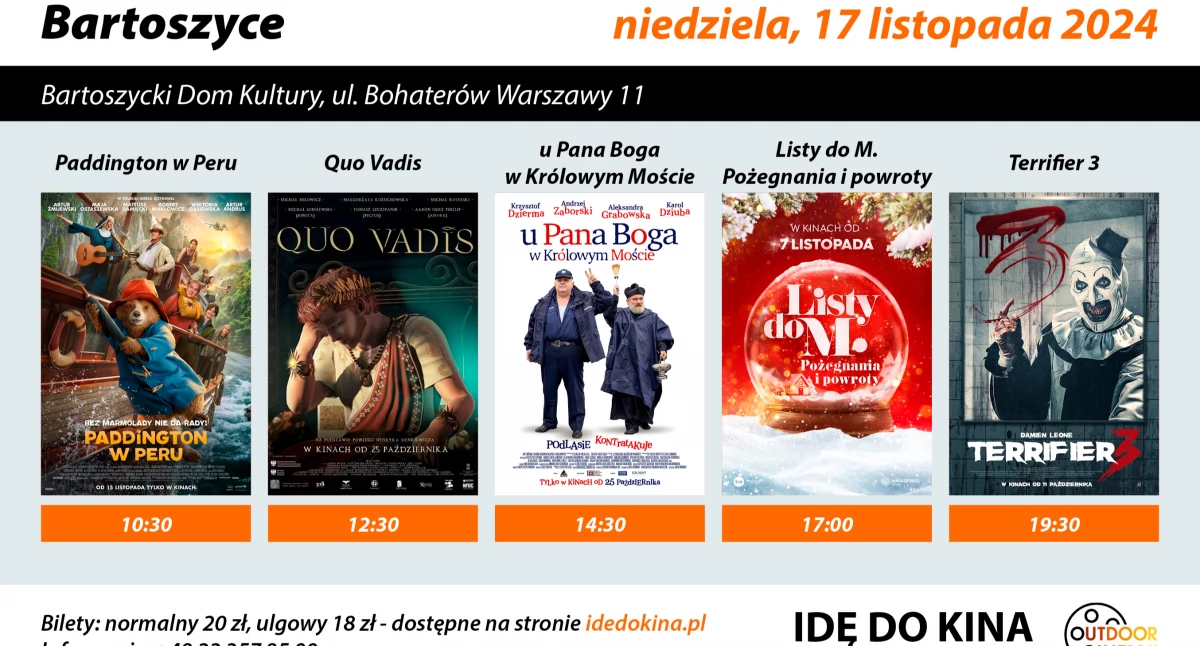 Zobacz „Listy do M. Pożegnania i powroty” już 17 listopada w Bartoszycach!