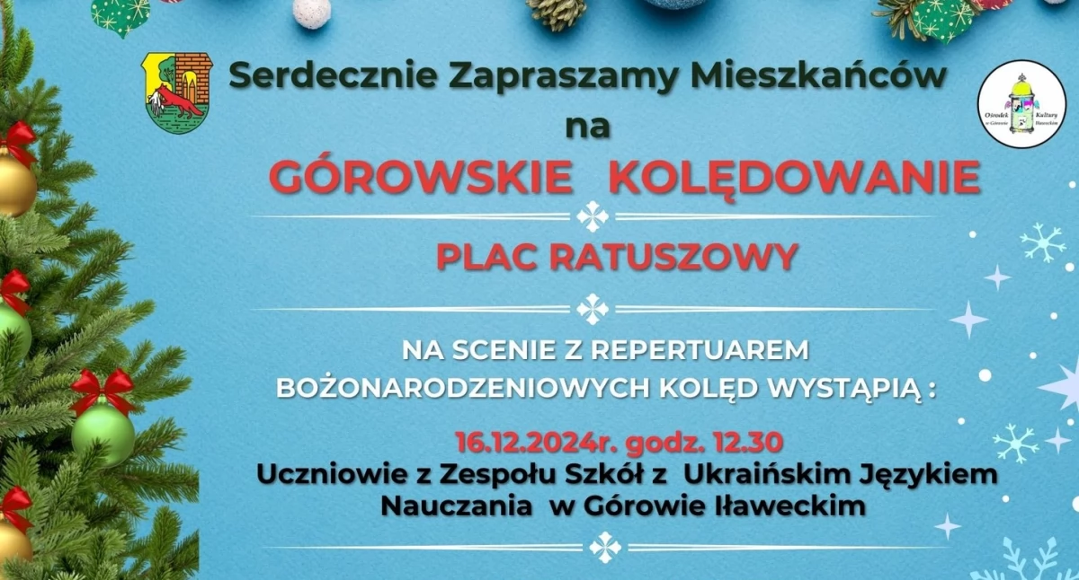 Górowskie Kolędowanie - Świąteczna Magia na Placu Ratuszowym