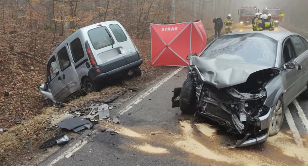 Tragiczny wypadek na odcinku Biskupiec - Bartoszyce