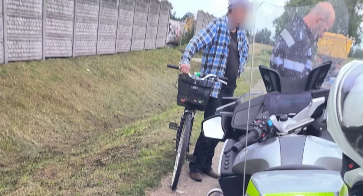 Pijany rowerzysta zatrzymany w gminie Bisztynek – 63-latek miał 2,5 promila i dostał 2500 zł mandatu