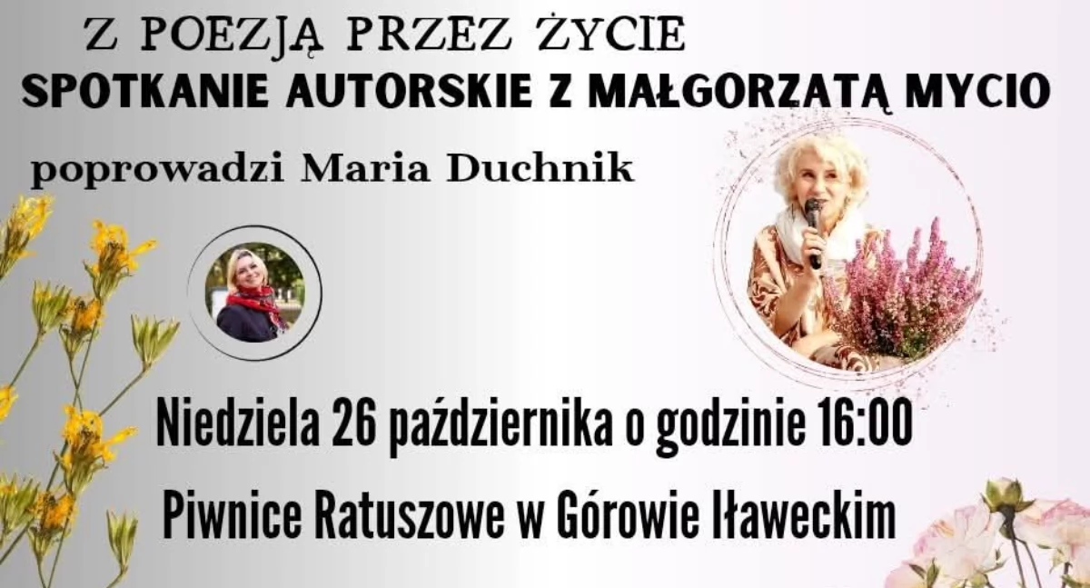 Jesień sprzyja poezji – kolejne spotkanie z cyklu „Z poezją przez życie” w Górowie Iławeckim