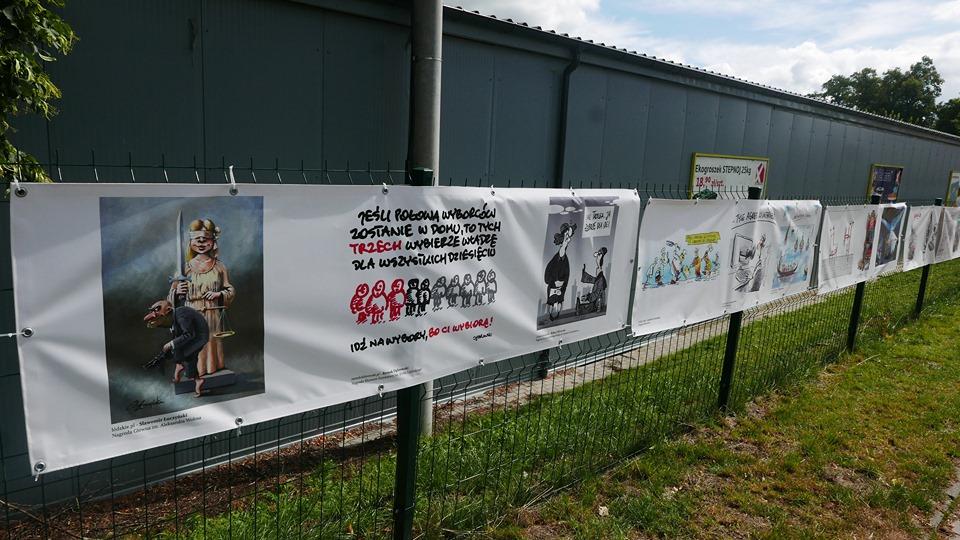 Wystawa rysunku prasowego. Jest też praca Józefa Jabłońskiego opublikowana w Nowinach Północnych!