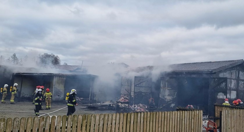 Akcja gaśnicza w Marianowie. Dziesiątki strażaków walczyło z żywiołem 