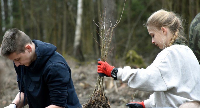 Uczniowe z Kopernika i Skłodowskiej poszli w las. Wykonali kawał dobrej roboty